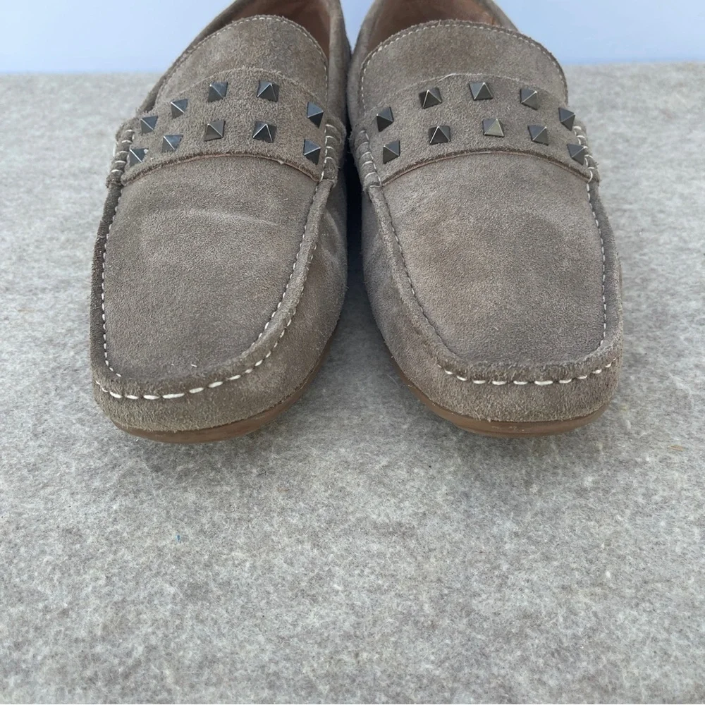 Steve Madden Marionn Leather Suede Studded Driver Slip On Loafers Men’s Size 12